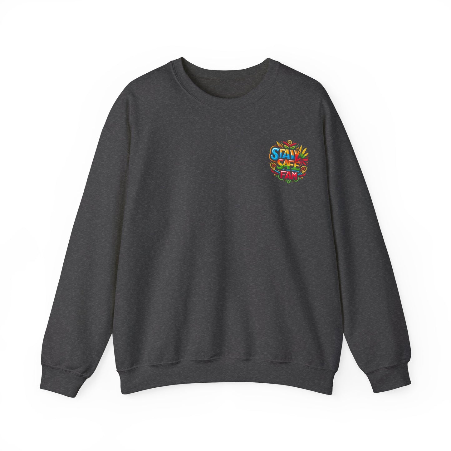 Stay Safe Fam Unisex Heavy Blend™ Crewneck Sweatshirt
