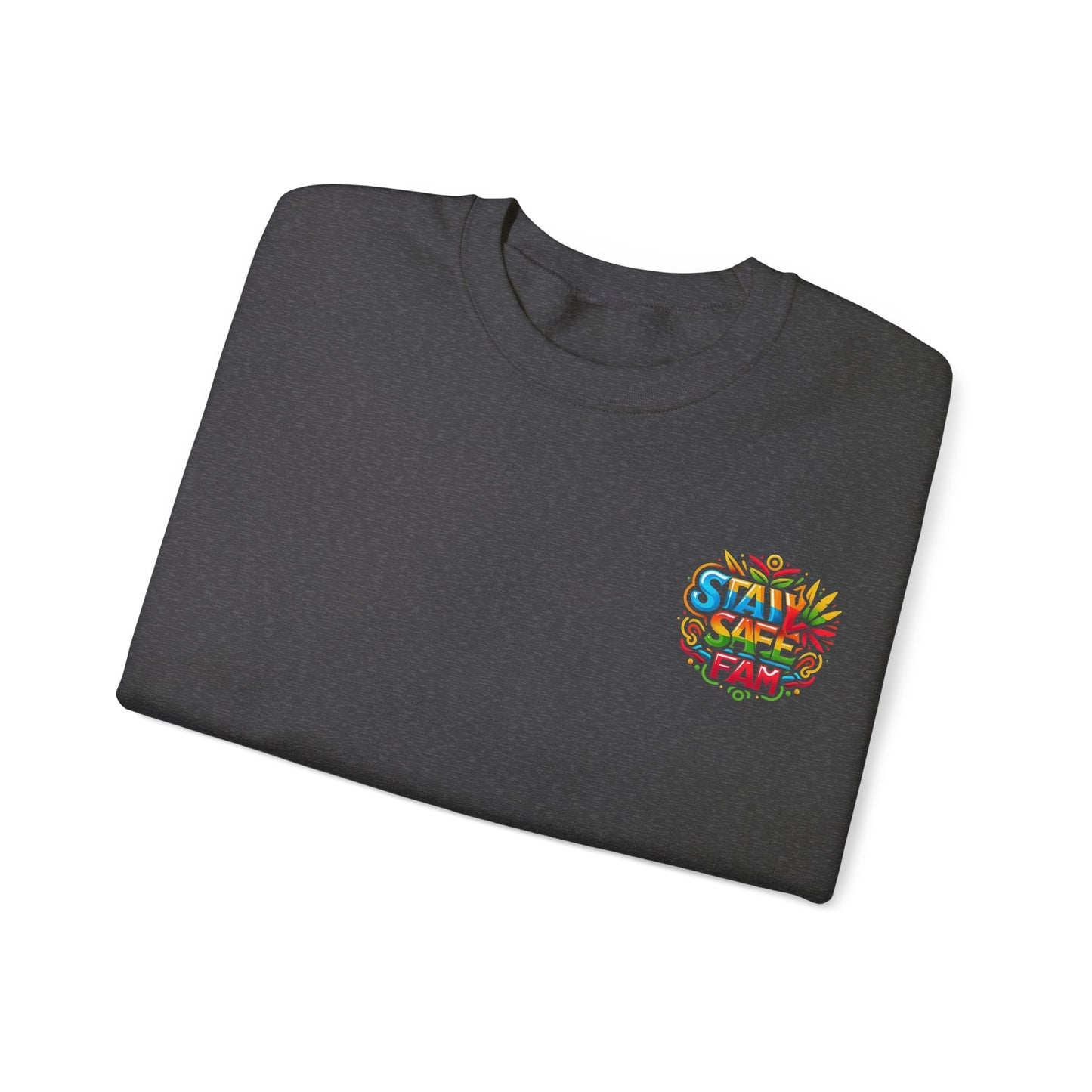 Stay Safe Fam Unisex Heavy Blend™ Crewneck Sweatshirt