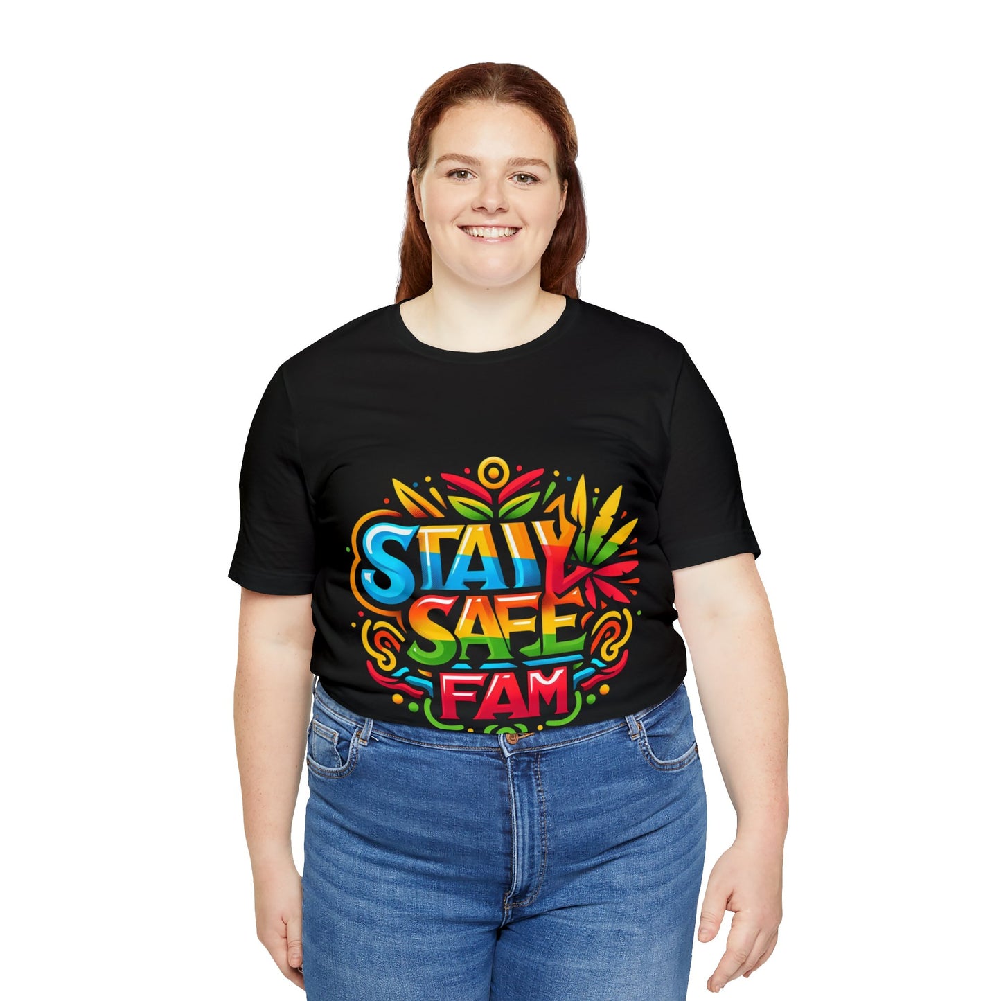 Stay Safe Fam Unisex Jersey Short Sleeve Tee