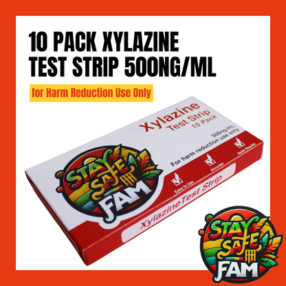 10 Pack Xylazine Test Strip 500ng/mL